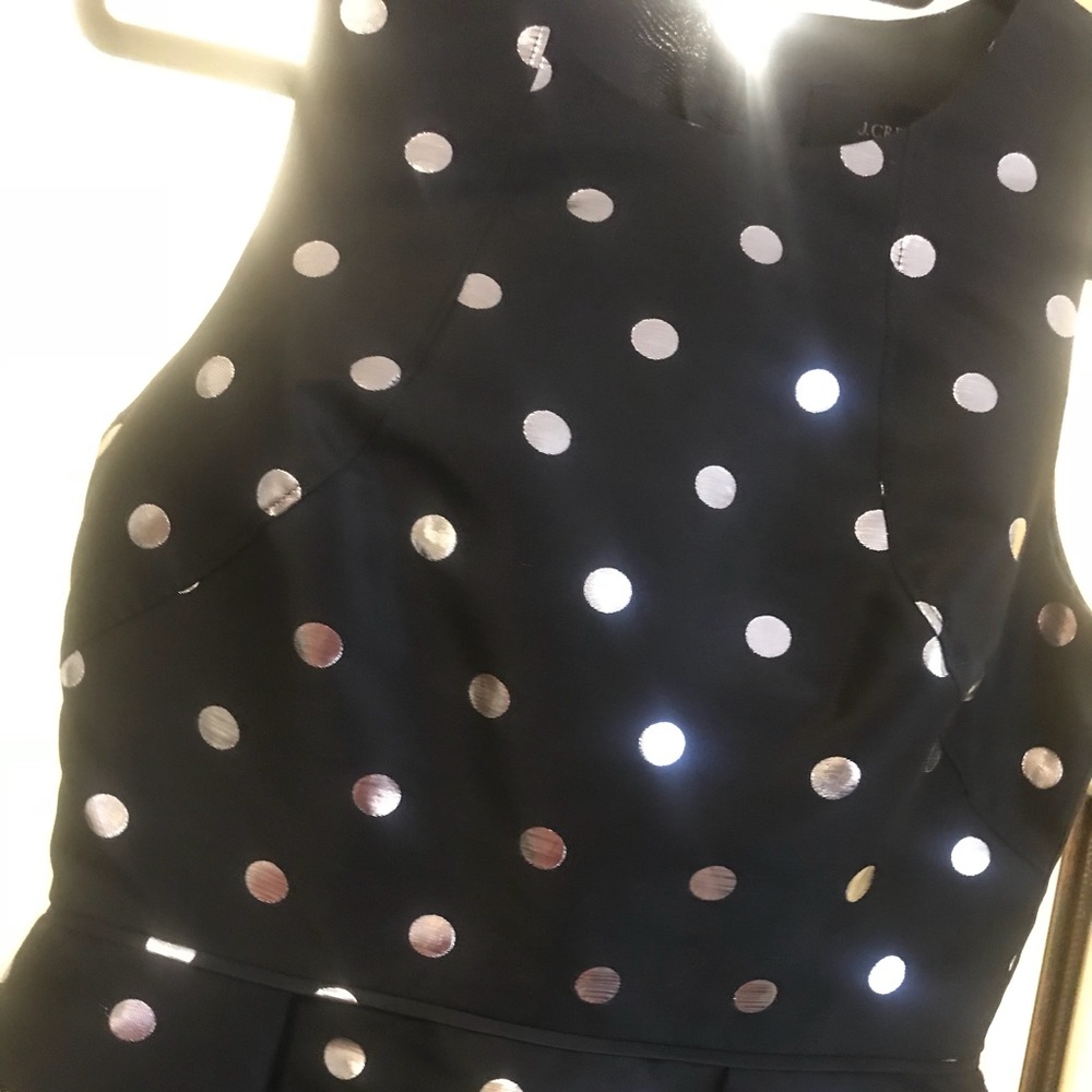 Silk polka dot dress